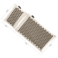 Premium Acupressuur Set Lotus Natural Beige met mat & kussen | YoZenga 